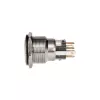 DimasTech PD211 22 mm Silverline Dot RGB drukschakelaar — vandalismebestendige paneeldrukschakelaar