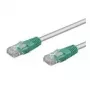 Wentronic Goobay CAT 6 crossover-patchkabel, U/UTP, grijs, groen, grijs-groen, 1 m - CCA koper-mix materiaal (68471)