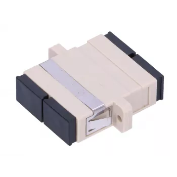 Glasvezeladapter Extralink SC/UPC multimode duplex, bus–bus, grijs