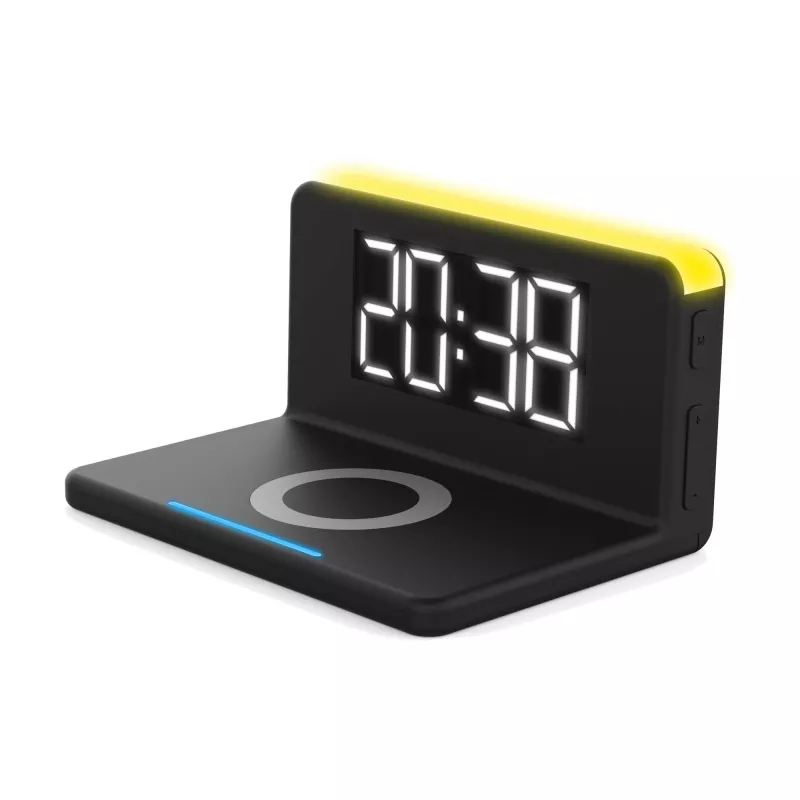 Digitale wekker Terratec ChargeAir zwart geel 286141