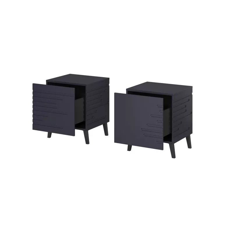 Nachtkastje cama meble NOVA 44×40×52 cm, 1 lade, marineblauw mat