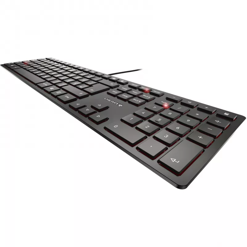 CHERRY KC 6000 Slim toetsenbord universeel USB QWERTZ Duits zwart
