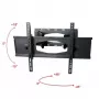 ART AR-65 tafel-tv-standaard voor flatscreens 2,03 m (80) zwart wand