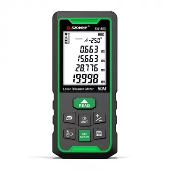 Laserafstandsmeter tot 50 m, groene straal