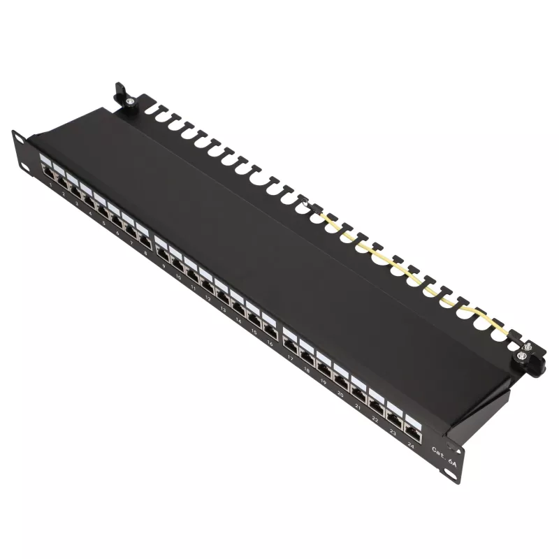 Patchpanel - Extralink CAT6A STP, 24 poorten