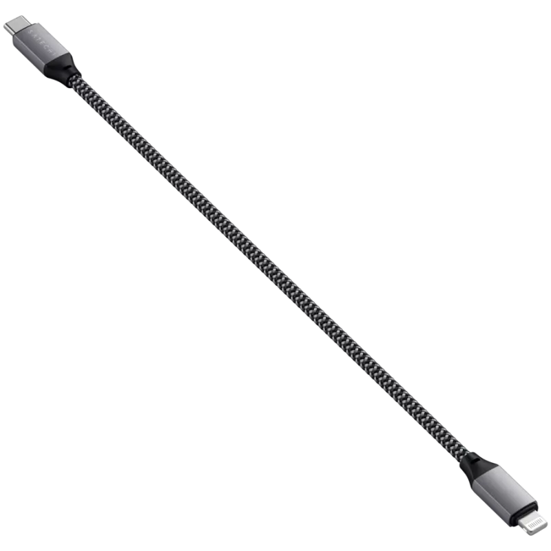 Satechi ST-TCL10M USB-kabel 0,25 m USB-C USB-C/Lightning zwart grijs