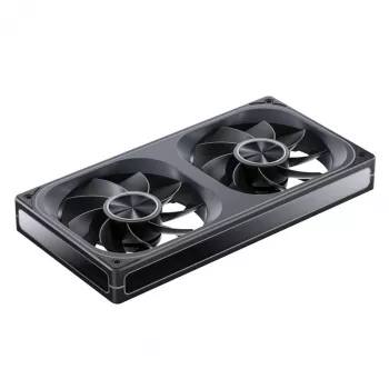 Jonsbo ZA-240 Infinity Mirror ARGB PWM-ventilator met omgekeerde bladen, 240 mm, zwart