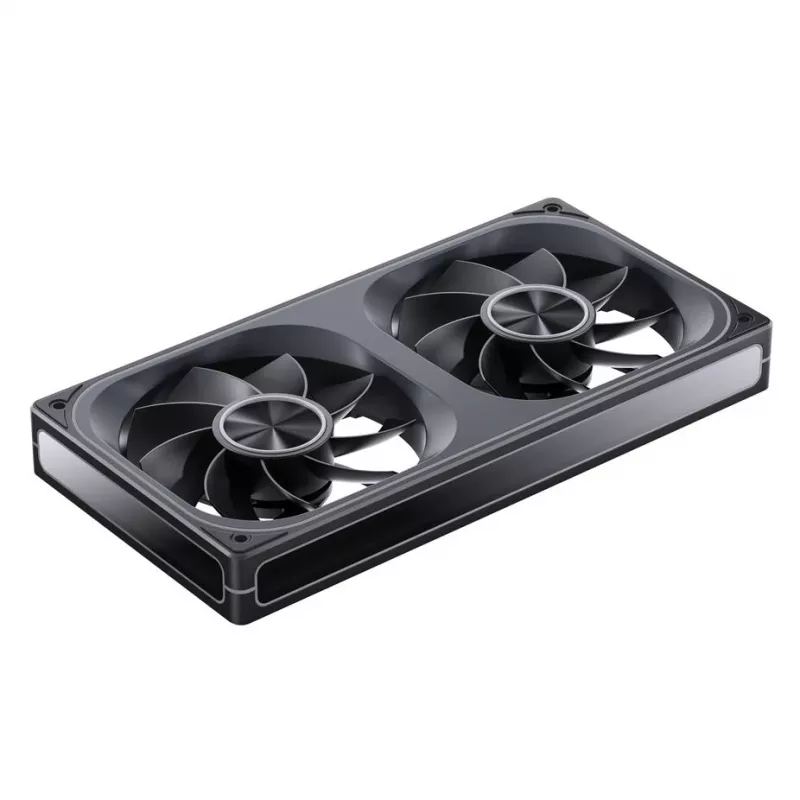 Jonsbo ZA-240 Infinity Mirror ARGB PWM-ventilator met omgekeerde bladen, 240 mm, zwart