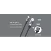 USB Type-C 2-in-1-kabel Orsen S8, 5A, 1,5 m (snelladen/data)