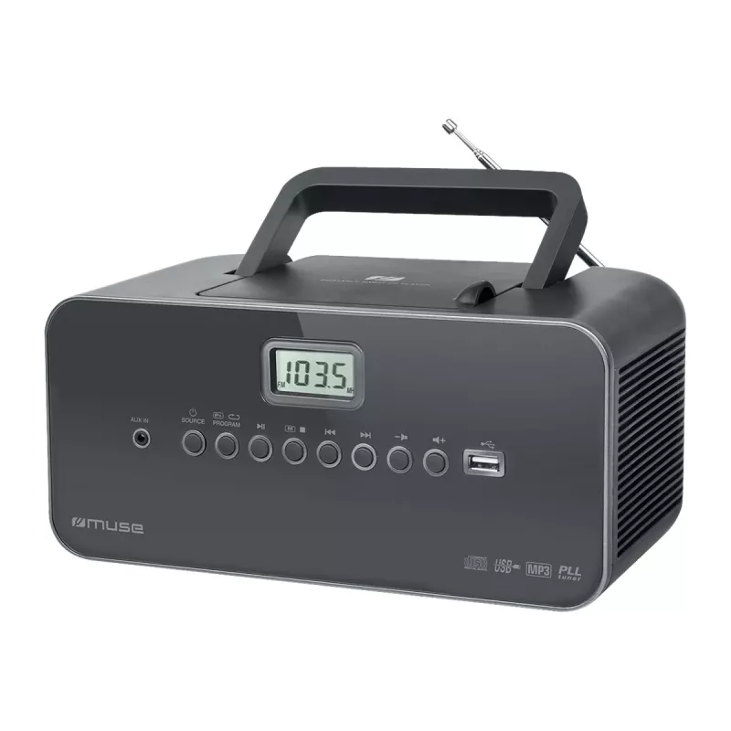 Muse M-28 DG cd-speler draagbare cd-speler zwart