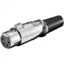 Wentronic Goobay microfoonkoppeling, 4-polig, gouden contacten - vergrendeling & schroefwartel (11960)