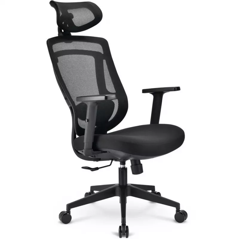 Bureaustoel Sharkoon OfficePal C10 – zwart, ergonomisch design, in hoogte verstelbaar