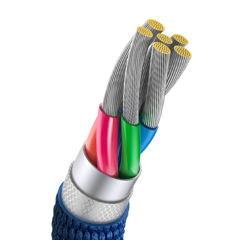 Baseus Crystal Shine kabel USB naar USB-C, 100W, 2m (blauw)
