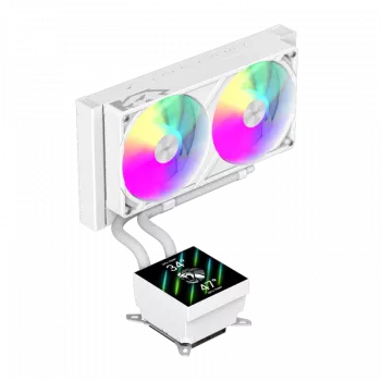 Gamemax CPU-vloeistofkoeler | GLACIER 240 LCD WH | Intel, AMD