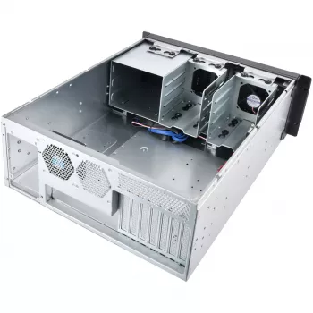 Silverstone RM400 rack zwart, grijs