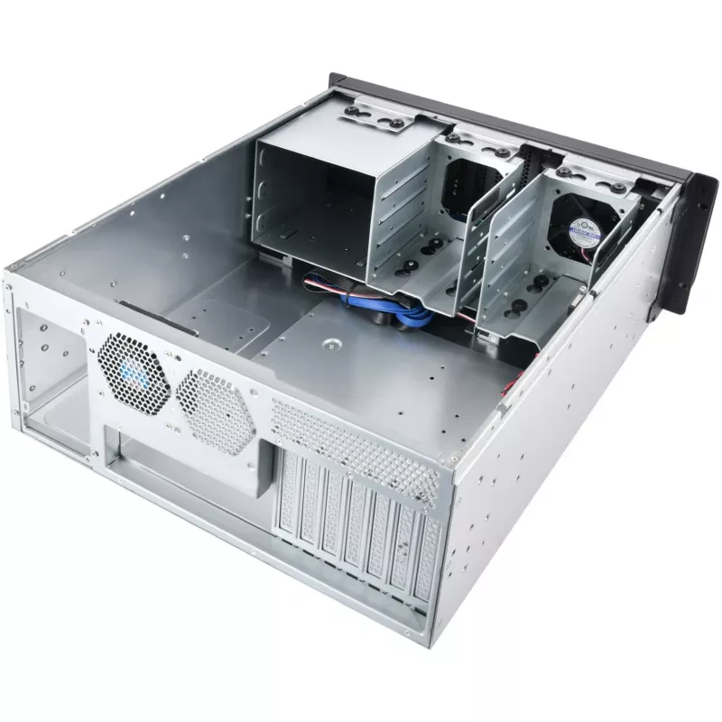 Silverstone RM400 rack zwart, grijs