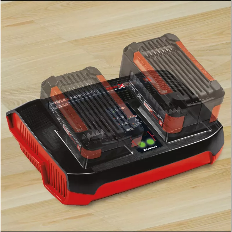 Einhell Power-X-Twincharger 3 A acculader voor binnen zwart - rood (4512069)