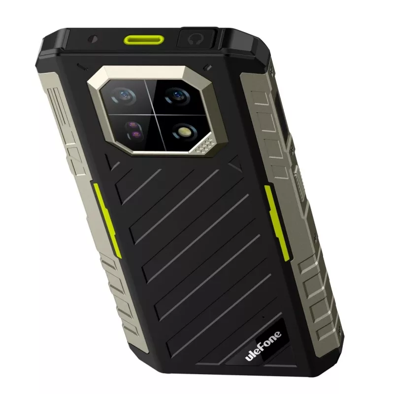 Robuuste smartphone UleFone Armor 22 4G, 9 GB RAM, 128 GB opslag, IP69K, groen