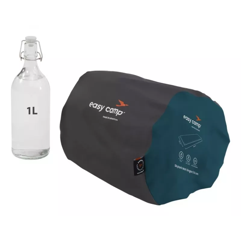 Eenpersoonsmatras Easy Camp Skylark Mat 5,0 cm – polyester, 2000×600×50 mm, blauw