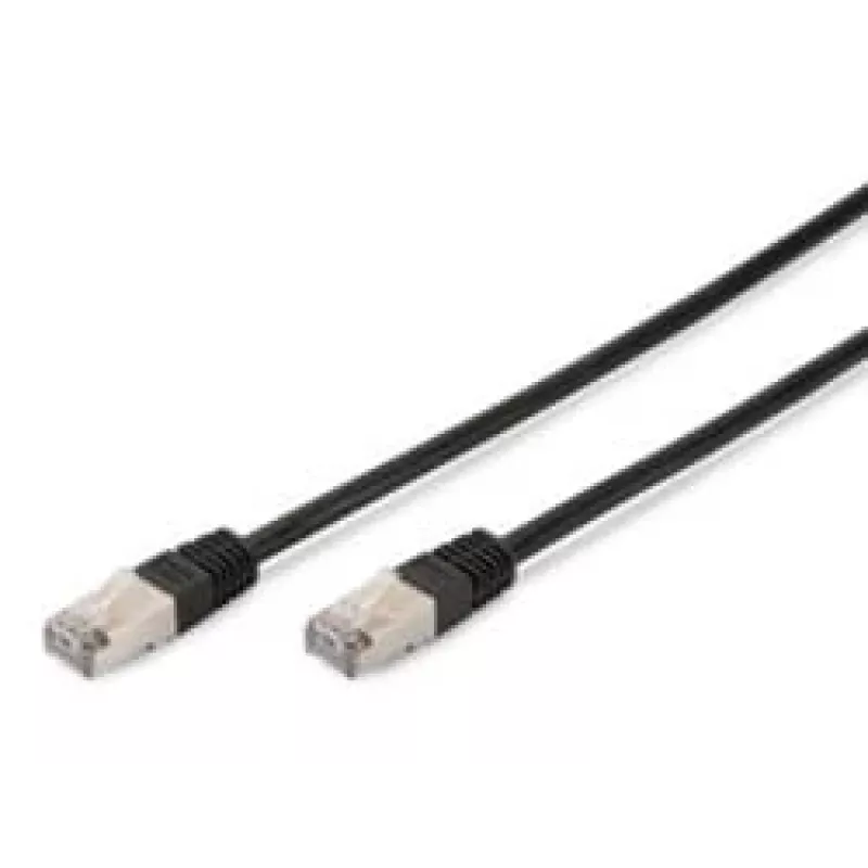 Netwerkkabel Digitus CAT 5e SF/UTP patchkabel zwart 3m