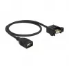 USB-kabel DeLOCK 85459 USB 2.0 0,5 m zwart
