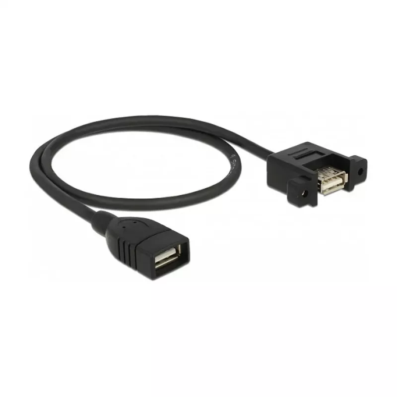 USB-kabel DeLOCK 85459 USB 2.0 0,5 m zwart