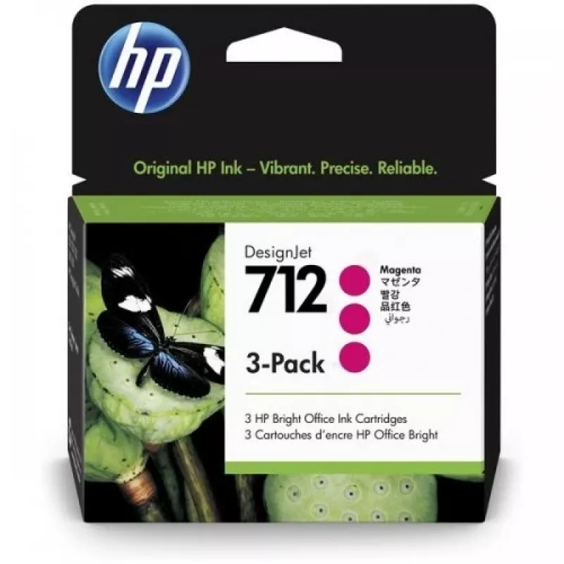 HP 712 (3ED78A) inktcartridge, magenta (SPEC)