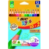BIC Evolution Triangle 8871462 kleurpotloden, 12 kleuren