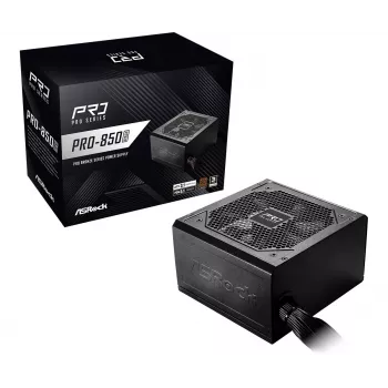 Voeding ASRock Pro Series PRO-850B 850W ATX 80+ Bronze, zwart
