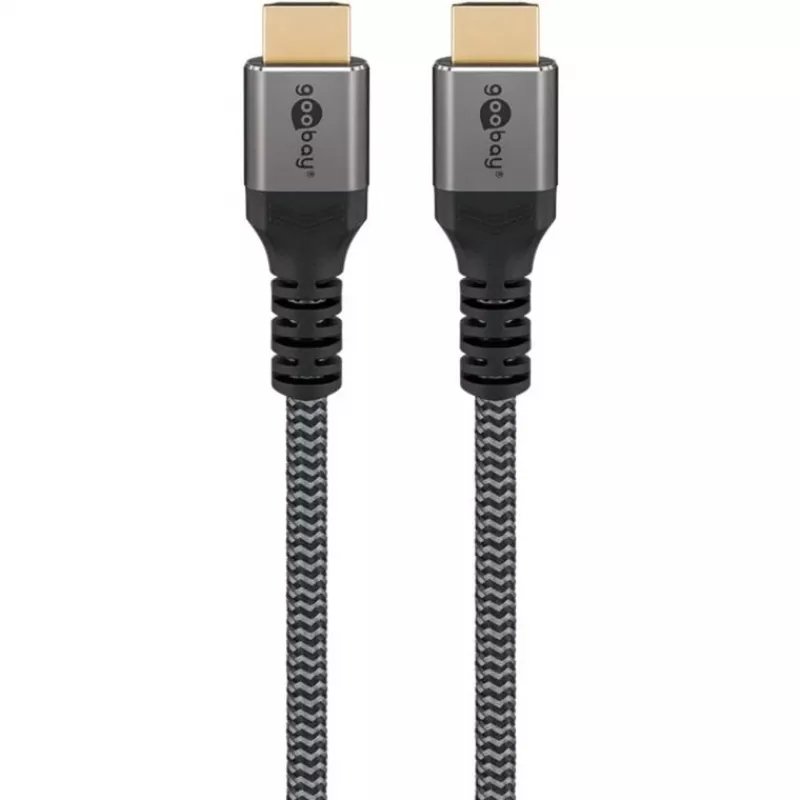Goobay 65263 HDMI-kabel 5 m HDMI type A (standaard) grijs (65263)
