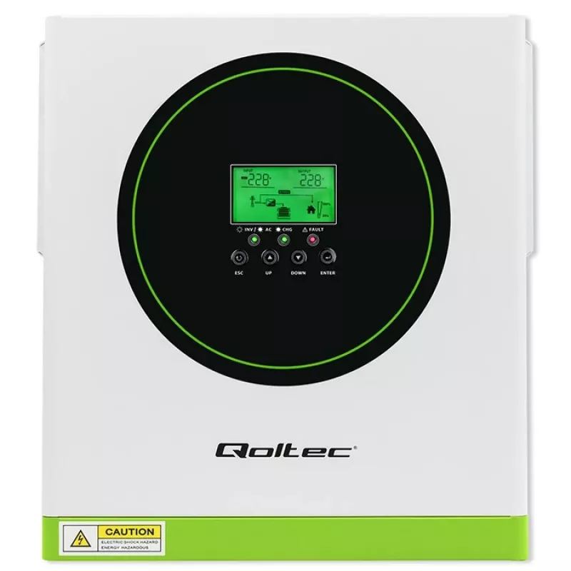 Off-grid solar omvormer QOLTEC 3500W model 53864 voor standalone fotovoltaïsche systemen