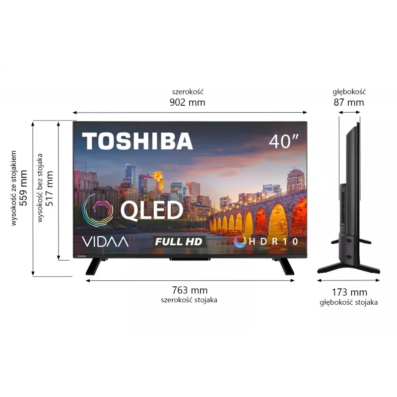 QLED-tv 40 inch 40QV2F63DG