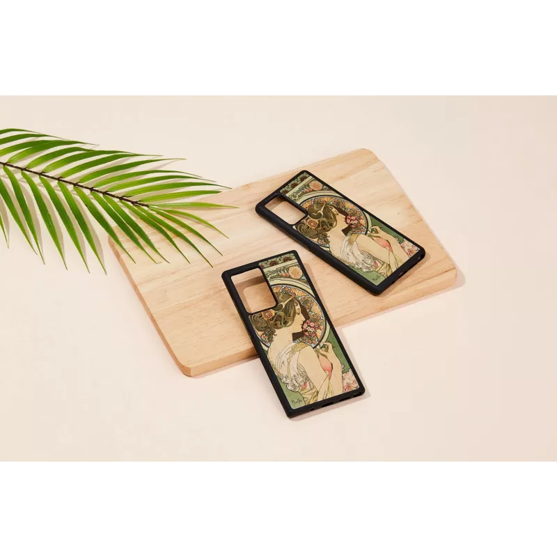 Beschermhoes man and wood Galaxy Note 20 primrose zwart
