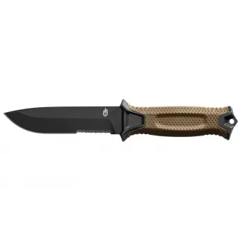 Overlevingsmes GERBER Strongarm Fixed Serrated Coyote
