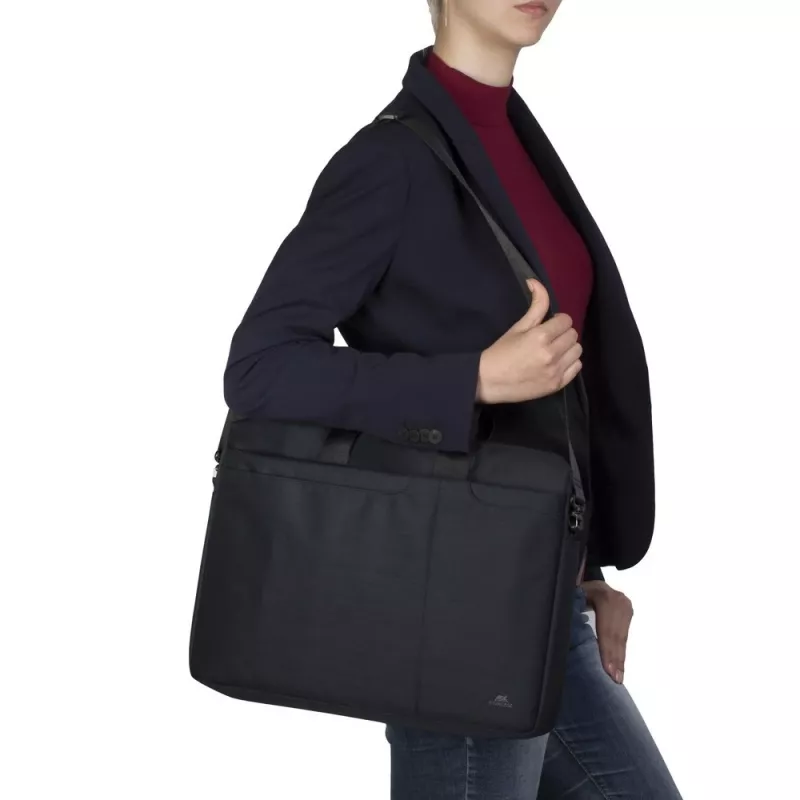 Schoudertas Rivacase Biscayne 39,6 cm (15,6 inch) zwart