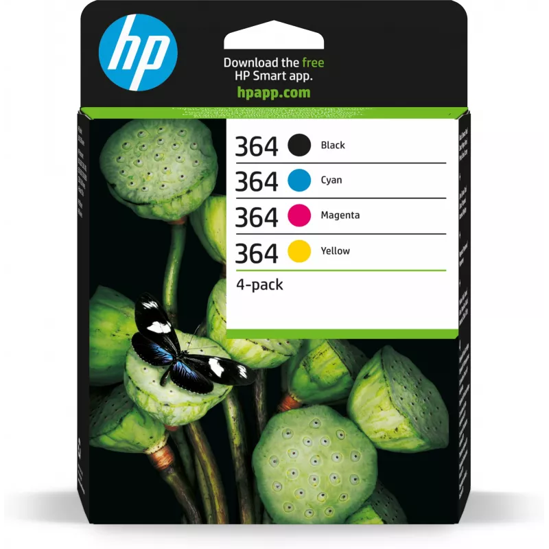 HP 364 4-pack zwart/cyaan/magenta/geel originele inktcartridges