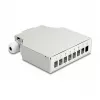 DeLOCK glasvezelverdeelbox DIN-rail 8 poorten grijs