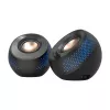 CREATIVE Pebble X 2.0 USB-C computerluidspreker met instelbare RGB-verlichting, Bluetooth 5.3, USB-audio, tot 15 W RMS-vermogen voor pc en Mac