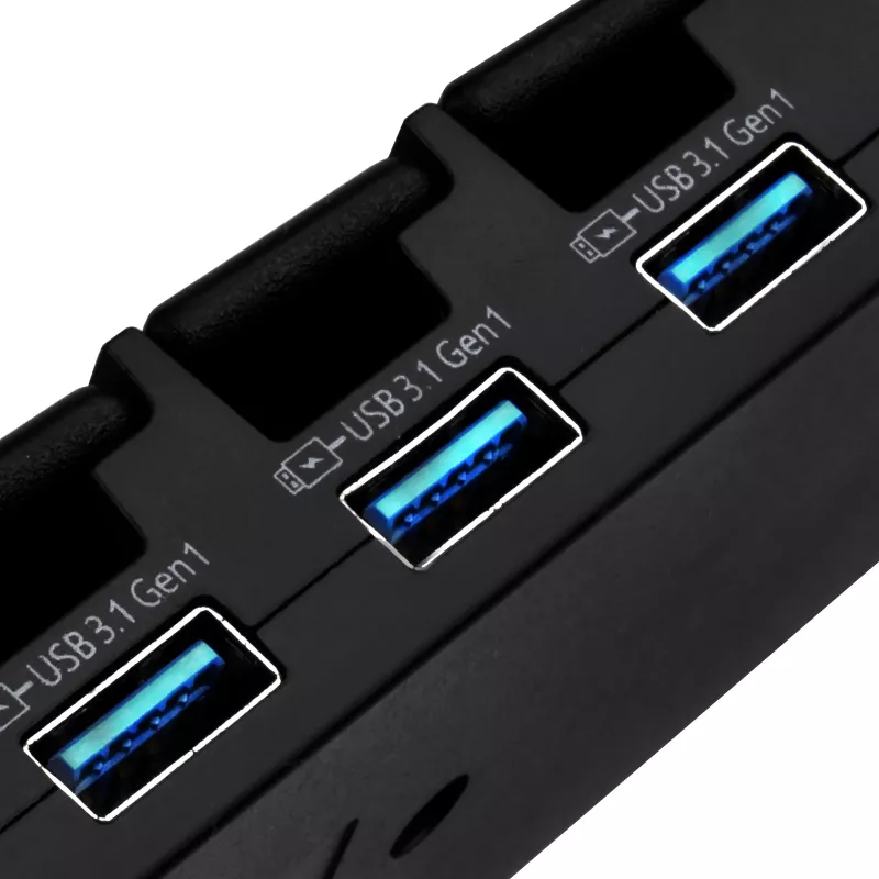 Desktop-USB-3.1-Gen-1-hub SILVERSTONE SST-UC03B-PRO – 7 USB-aansluitingen