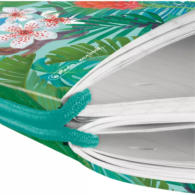 Schrift Herlitz Ladylike Jungle A4 80 vel groen veelkleurig