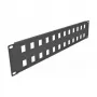 Keystone-paneel DeLOCK 19 inch Keystone patchpanel 24 poorten 2U zwart