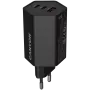 CANYON oplader HEXAGON 65 GaN 65W 2xPD 1xQC EU zwart (CND-CHAHEX65B)