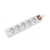 Verlengsnoer Lanberg PS1-05E-0150-W 1,5 m 5 AC-stopcontacten binnen wit