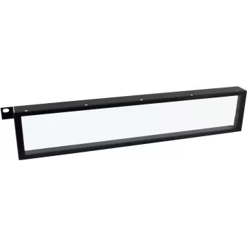 Beschermende frontafdekking Omnitronic 3010092E 1U transparant — rackaccessoire voor 19-inch apparaten