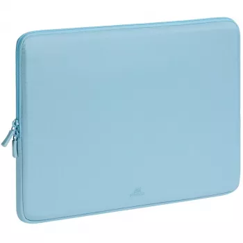 Laptophoes Rivacase Riva Szuzuka 15,6 inch Pastelblauw, gevoerde beschermhoes