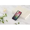 Hoes iKins voor Samsung Galaxy S20 – waterbloemenpatroon, zwart