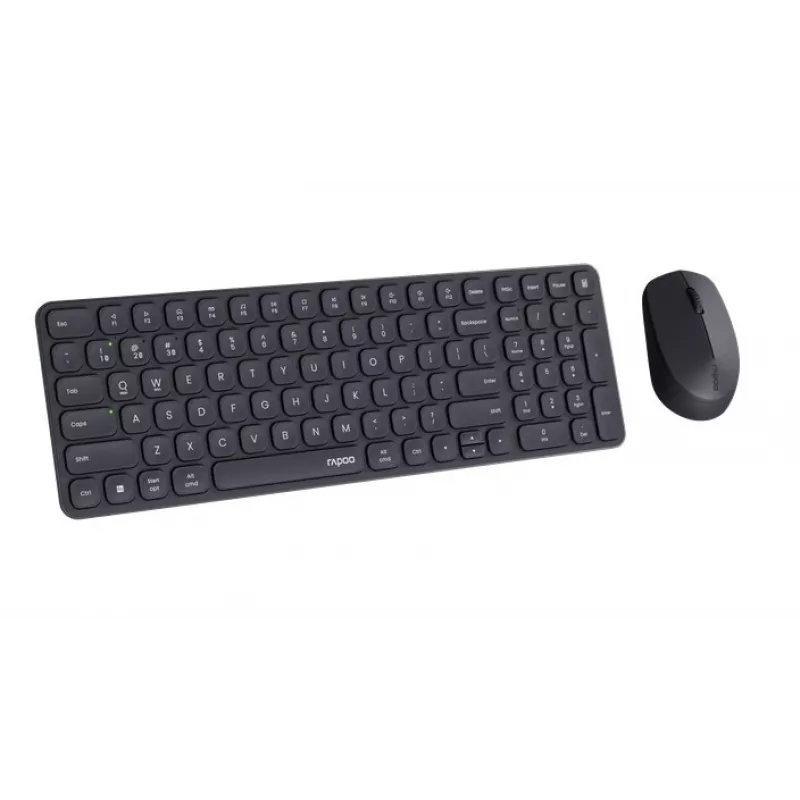 Rapoo 9310M Draadloze multi-mode toetsenbord-en-muisset, zwart