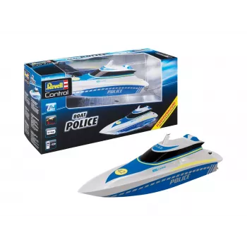 Revell Control Waterpolice RC beginners motorboot 100% RtR 350 mm (24138)