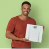 Ecomed BS-70E rechthoekig wit elektronische personenweegschaal