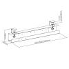 Onderbureau-kabelorganizer Maclean, max. 5 kg, MC-333